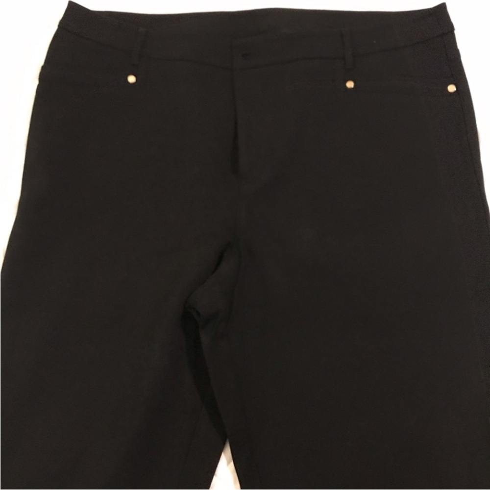 Chico so slimming black ponte pants size 3 Tall - Picture 3 of 4